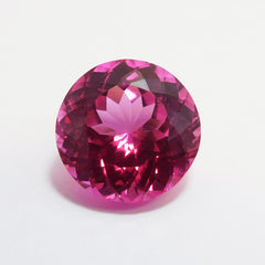 17.50 Ct CERTIFIED Natural Beautiful Pink Tourmaline Round Cut Loose Gemstone