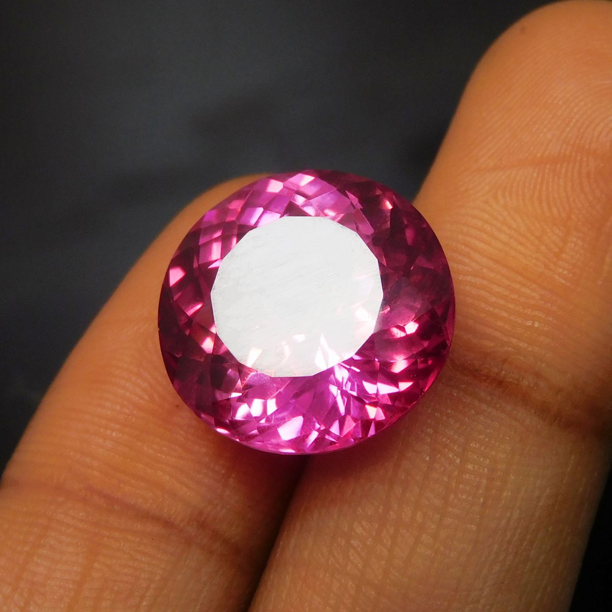 17.50 Ct CERTIFIED Natural Beautiful Pink Tourmaline Round Cut Loose Gemstone