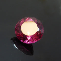 17.50 Ct CERTIFIED Natural Beautiful Pink Tourmaline Round Cut Loose Gemstone