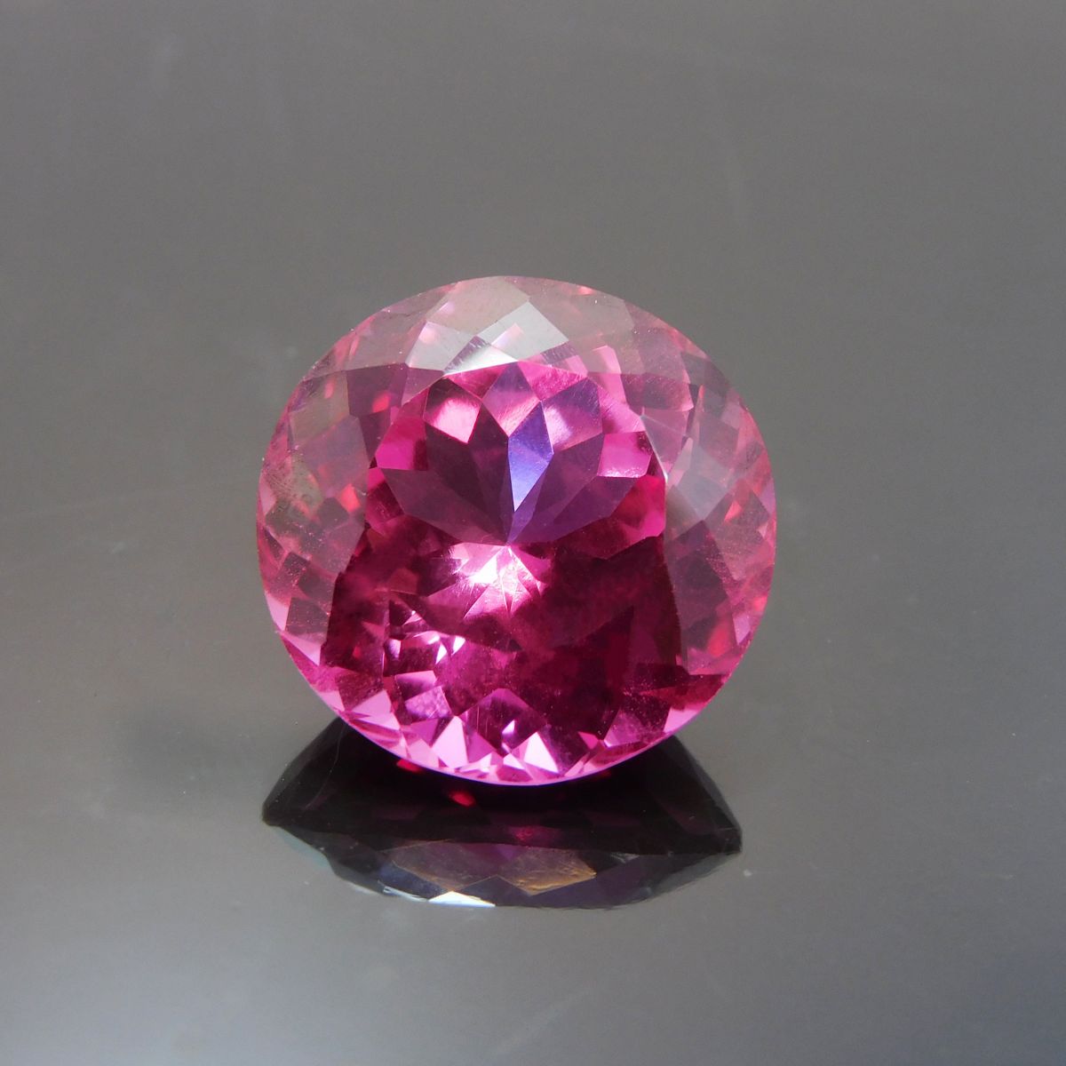 17.50 Ct CERTIFIED Natural Beautiful Pink Tourmaline Round Cut Loose Gemstone