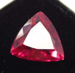 CERTIFIED 8.32 Ct Natural Red Ruby Trillion Shape Ring Size Loose Gemstone