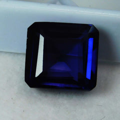 10.35 Ct Stunning Natural Purple Tanzanite Square Cut CERTIFIED Loose Gemstone