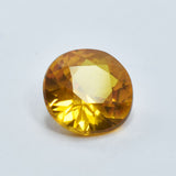 Brilliant Yellow Sapphire CERTIFIED Loose Gemstone 6.05 Carat Natural Round Cut.