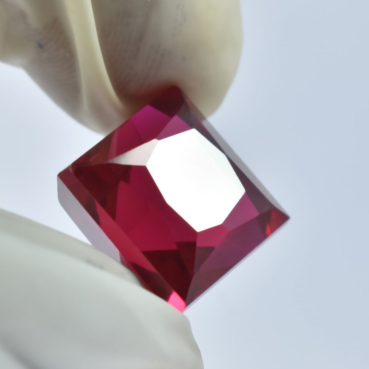 17.30 Carat Natural Authentic Red Ruby CERTIFIED Loose Gemstone Best Square Cut.