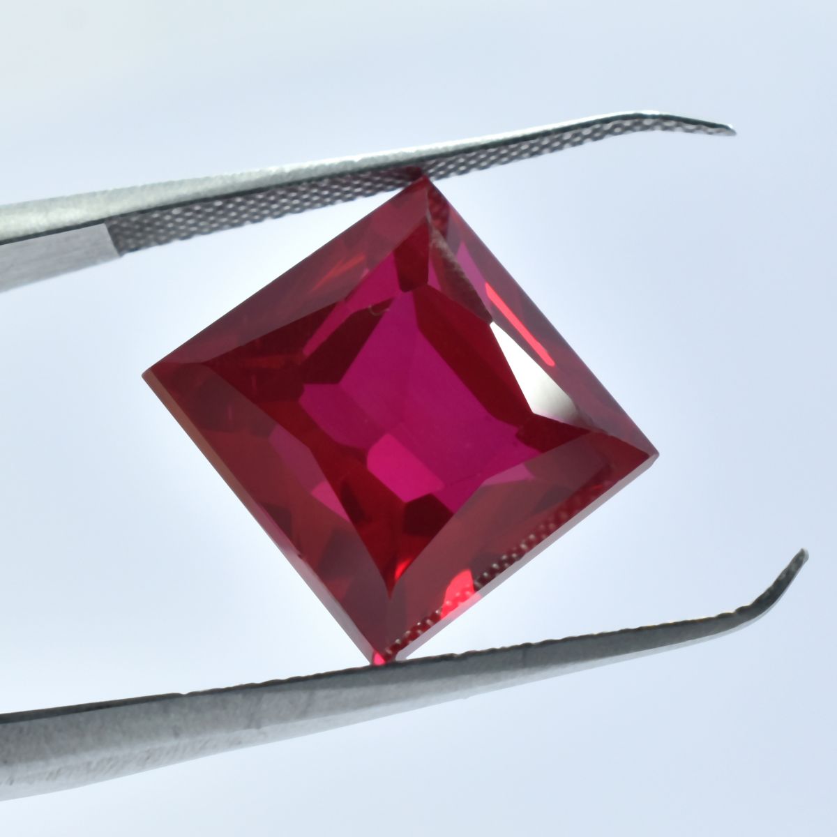 17.30 Carat Natural Authentic Red Ruby CERTIFIED Loose Gemstone Best Square Cut.