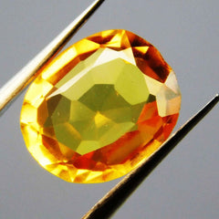 Natural Flawless CEYLON Yellow SAPPHIRE 4.00 Ct CERTIFIED Oval Cut Gemstone