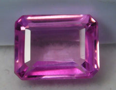 6.00 Ct NATURAL Flawless CEYLON SAPPHIRE Pink CERTIFIED Emerald Cut Gemstone