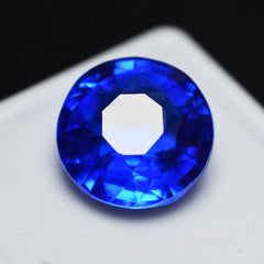 9.30 Ct Natural Blue Tanzanite CERTIFIED Round Cut Loose Gemstone