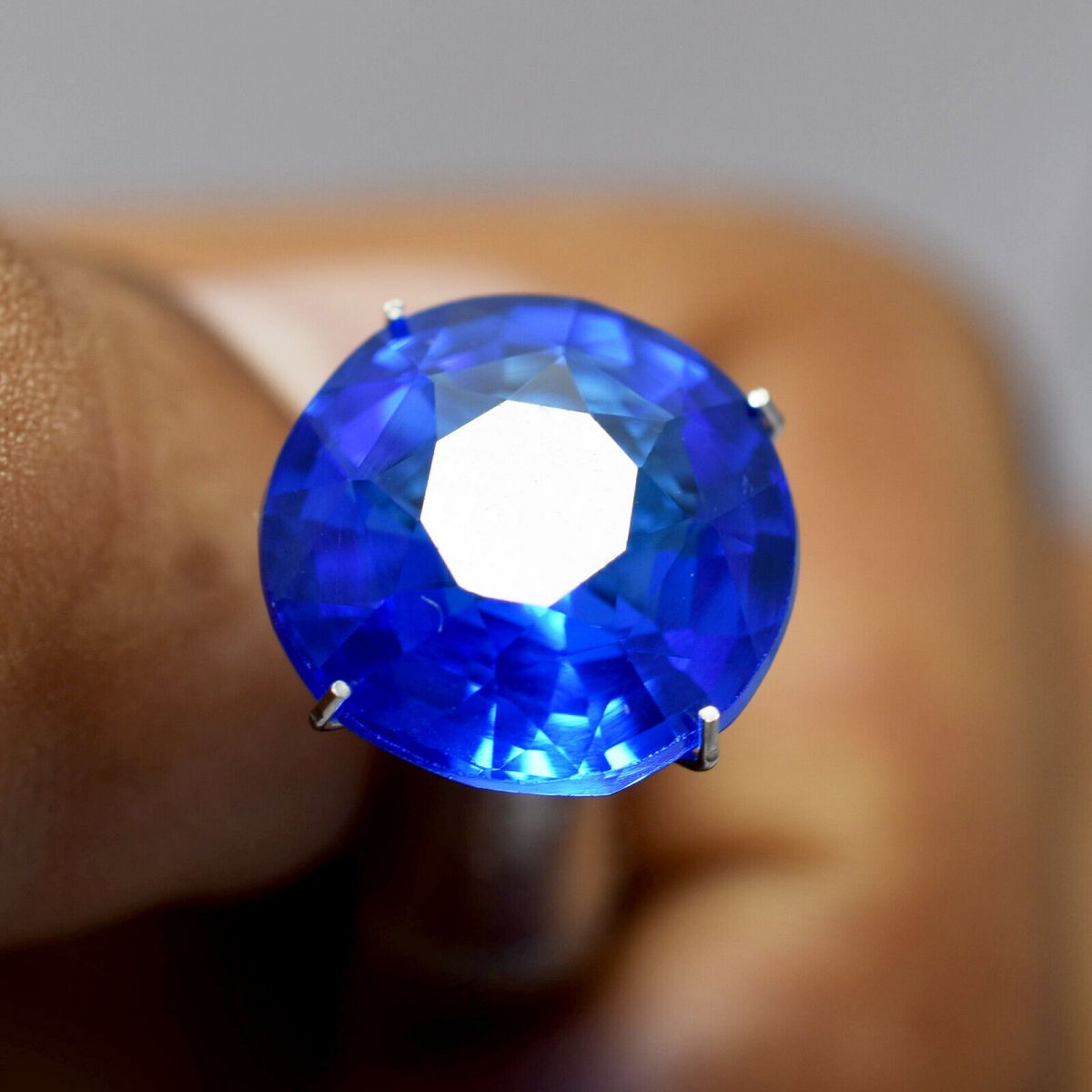 9.30 Ct Natural Blue Tanzanite CERTIFIED Round Cut Loose Gemstone