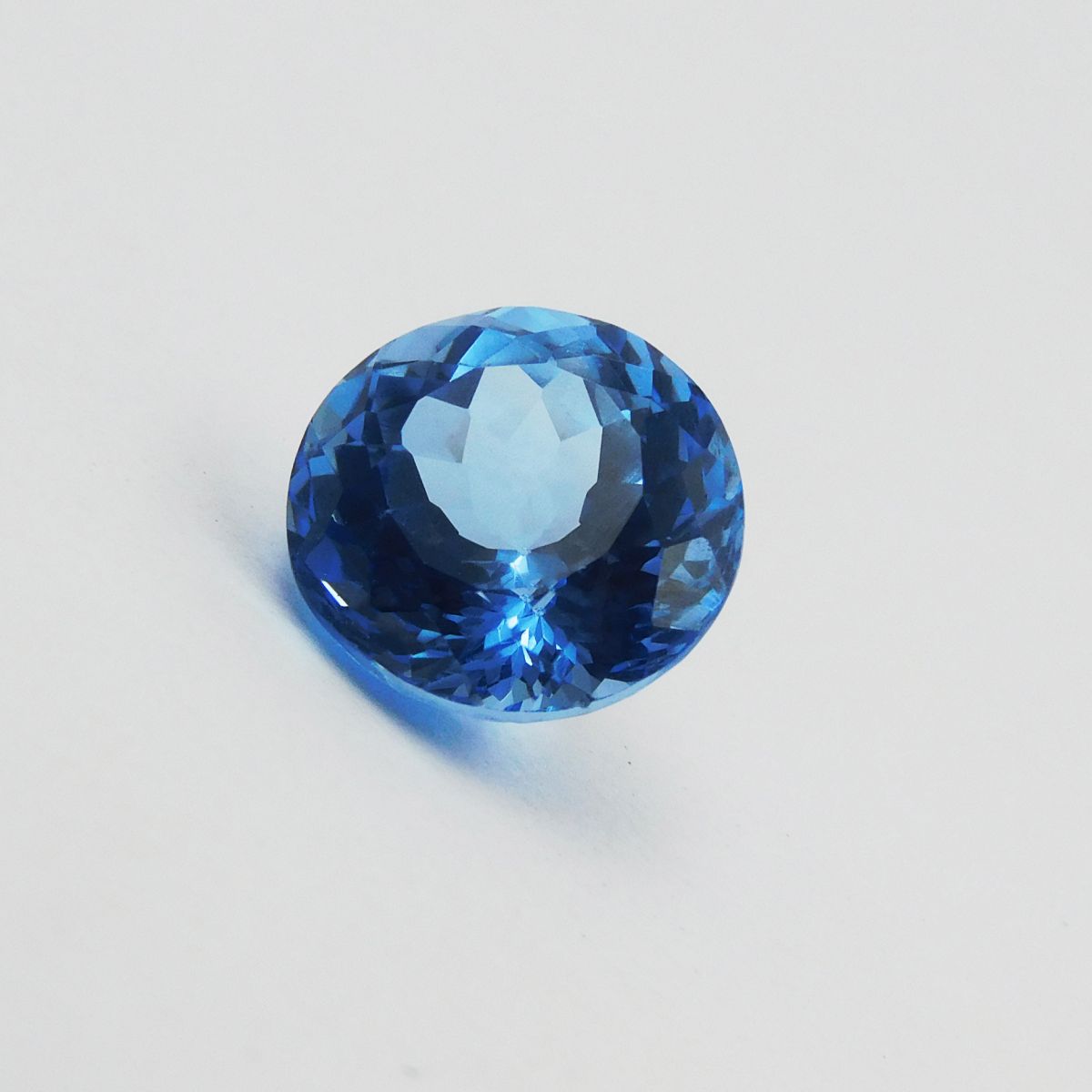 6.80 Ct Natural Round Shape Ceylon Blue Sapphire Loose Gemstone CERTIFIED