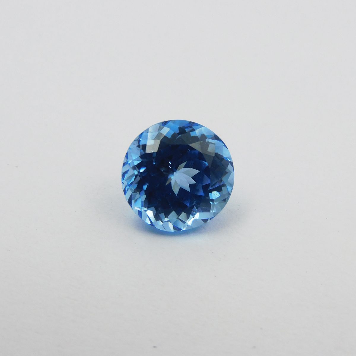 6.80 Ct Natural Round Shape Ceylon Blue Sapphire Loose Gemstone CERTIFIED