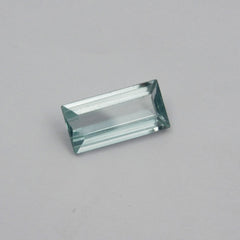 6.15 Ct CERTIFIED A++ Blue Aquamarine Natural Loose Gemstone Baguette Shape