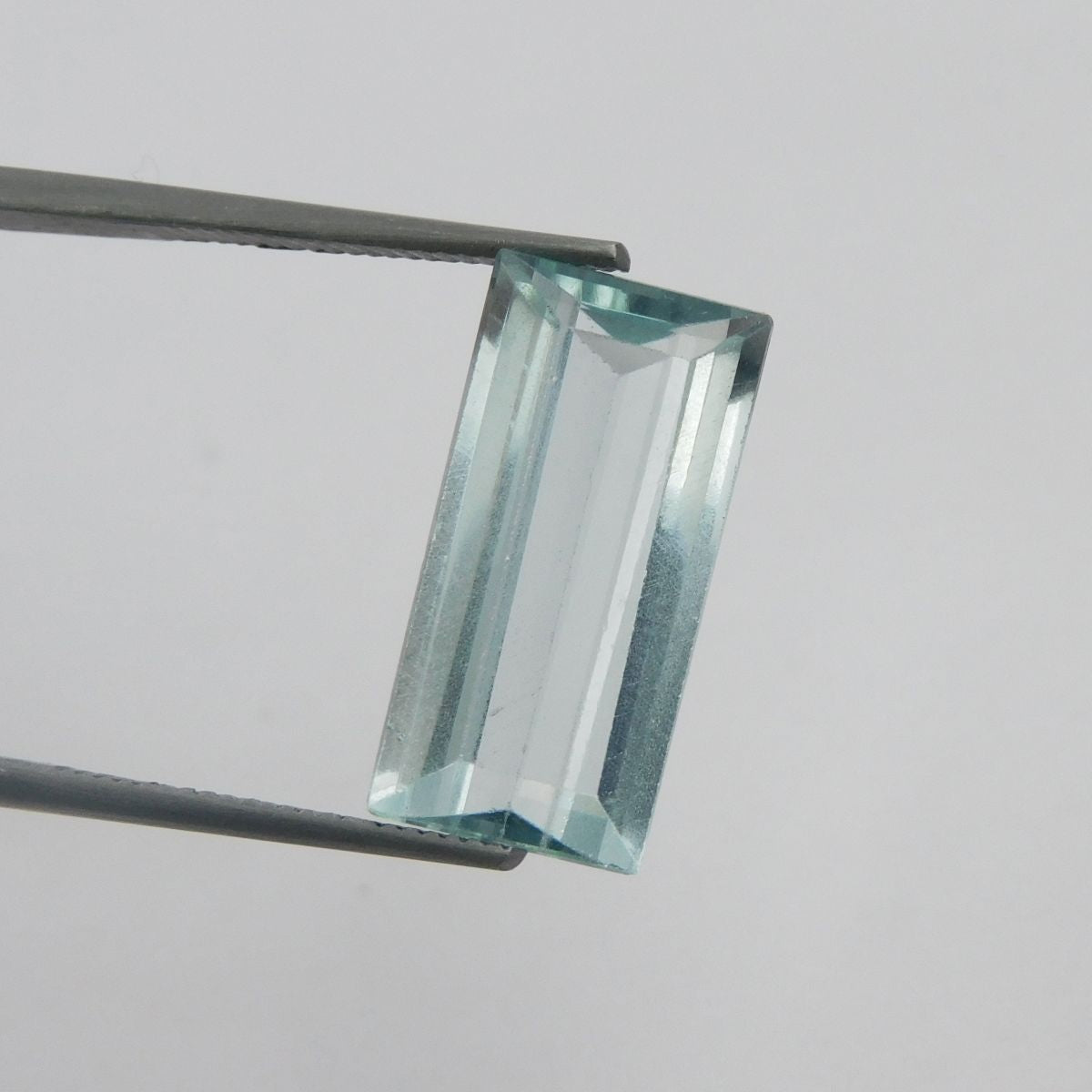 6.15 Ct CERTIFIED A++ Blue Aquamarine Natural Loose Gemstone Baguette Shape