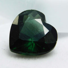 5 Ct NATURAL Green Sapphire Heat Cut CERTIFIED Ring Size Sapphire Loose Gemstone