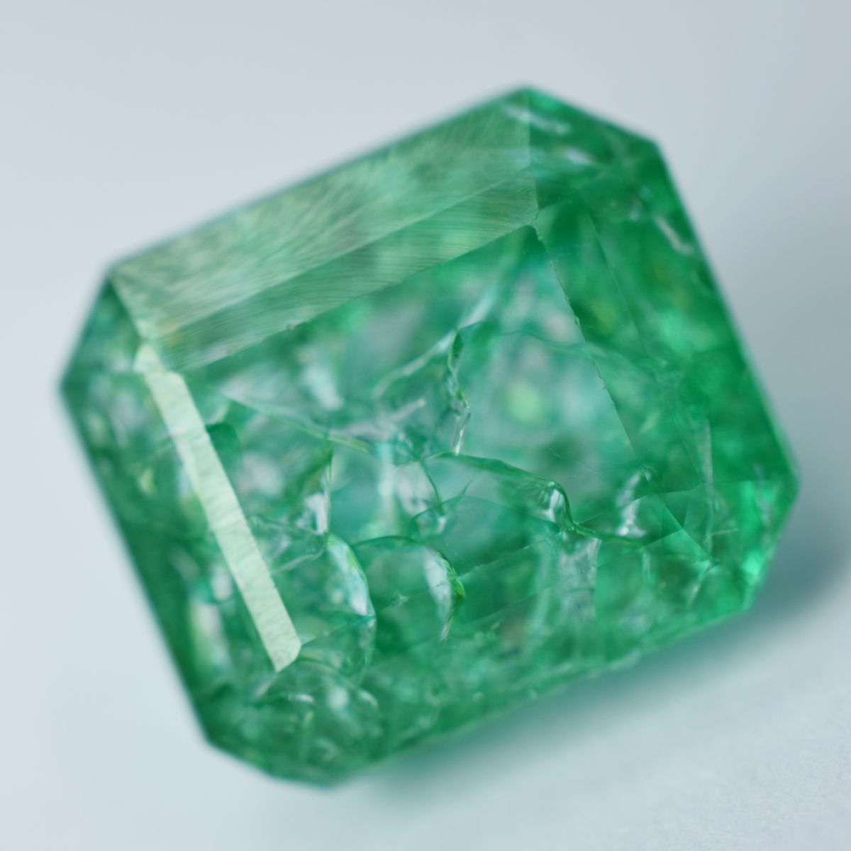 6.65 Carat Emerald Cut Natural Green Emerald Ring Size Loose Gemstone CERTIFIED