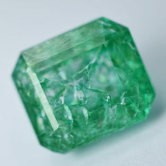 6.65 Carat Emerald Cut Natural Green Emerald Ring Size Loose Gemstone CERTIFIED