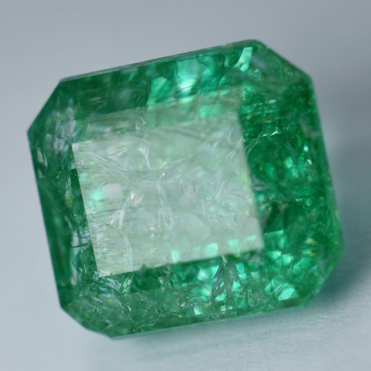 6.65 Carat Emerald Cut Natural Green Emerald Ring Size Loose Gemstone CERTIFIED