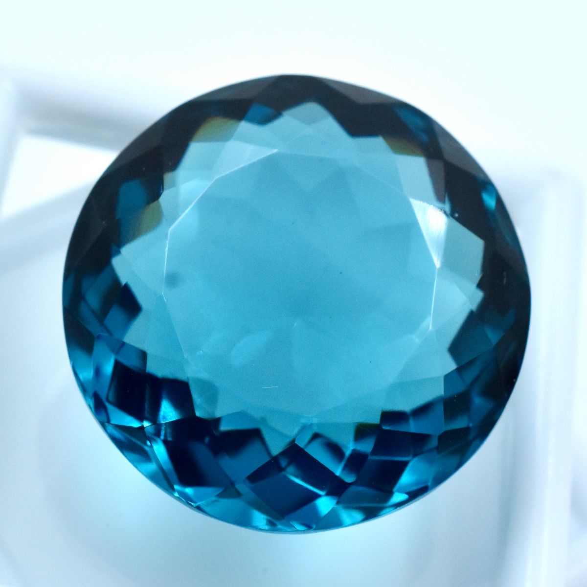 Blue Grandidierite Round Cut 70.10 Carat CERTIFIED Lab-Created Loose Gemstone