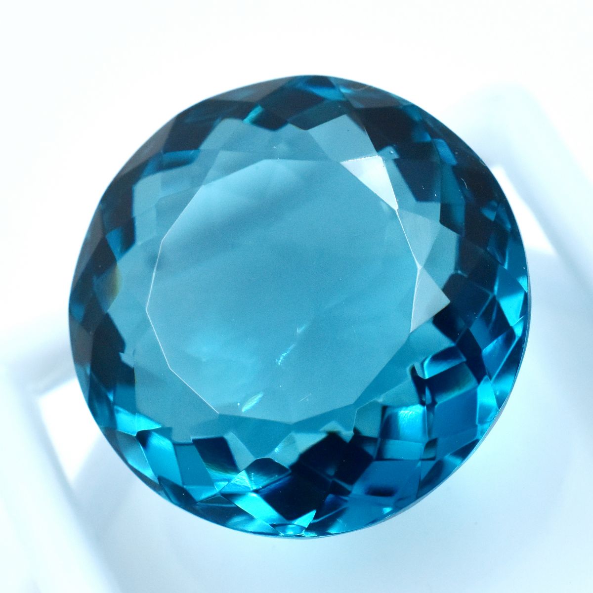 Blue Grandidierite Round Cut 70.10 Carat CERTIFIED Lab-Created Loose Gemstone