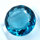 Blue Grandidierite Round Cut 70.10 Carat CERTIFIED Lab-Created Loose Gemstone