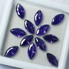 30 Pcs Natural Purple Tanzanite CERTIFIED Marquise Cut Loose Gemstone 10x5mm Lot