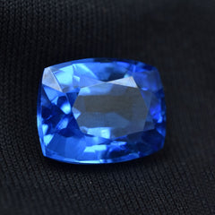 Natural Rare Tanzanite 10.25Ct Loose Gemstone CERTIFIED Perfect Blue Cushion Cut