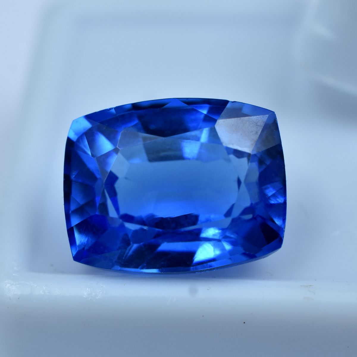 Natural Rare Tanzanite 10.25Ct Loose Gemstone CERTIFIED Perfect Blue Cushion Cut