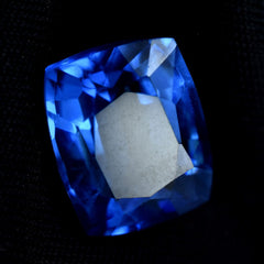 Genuine Blue Cushion Cut 10.75 Ct Natural Tanzanite Loose Gemstone CERTIFIED.