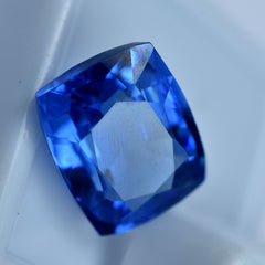 Genuine Blue Cushion Cut 10.75 Ct Natural Tanzanite Loose Gemstone CERTIFIED.