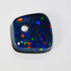 16 Ct DOUBLET Fire Opal  CABOCHON SHAPE Multicolor Loose Gemstone  CERTIFIED