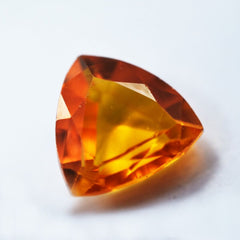 4.90 Ct NATURAL Trillion Cut CERTIFIED Beautiful Loose Gemstones Orange SAPPHIRE