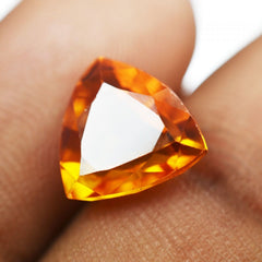 4.90 Ct NATURAL Trillion Cut CERTIFIED Beautiful Loose Gemstones Orange SAPPHIRE