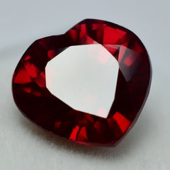 Gorgeous Ruby 9.40 Carat Natural Heart Shape CERTIFIED Bloody Red Loose Gemstone