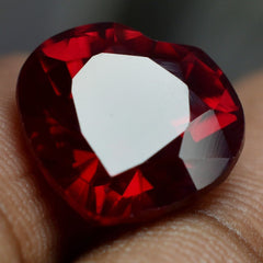 Gorgeous Ruby 9.40 Carat Natural Heart Shape CERTIFIED Bloody Red Loose Gemstone