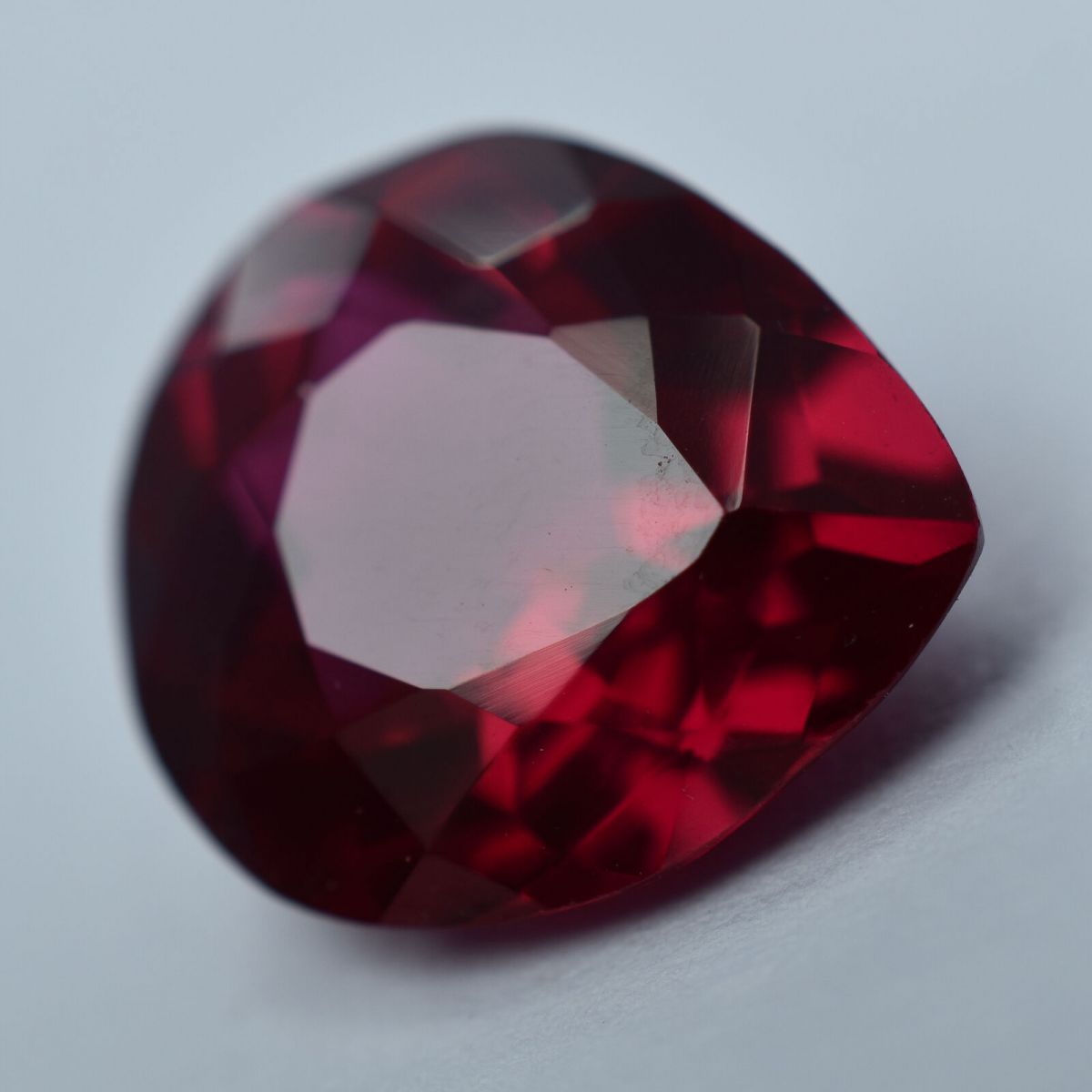 5.15 Ct NATURAL Loose Gemstone RUBY Pear Shape CERTIFIED Pigeon Blood Red