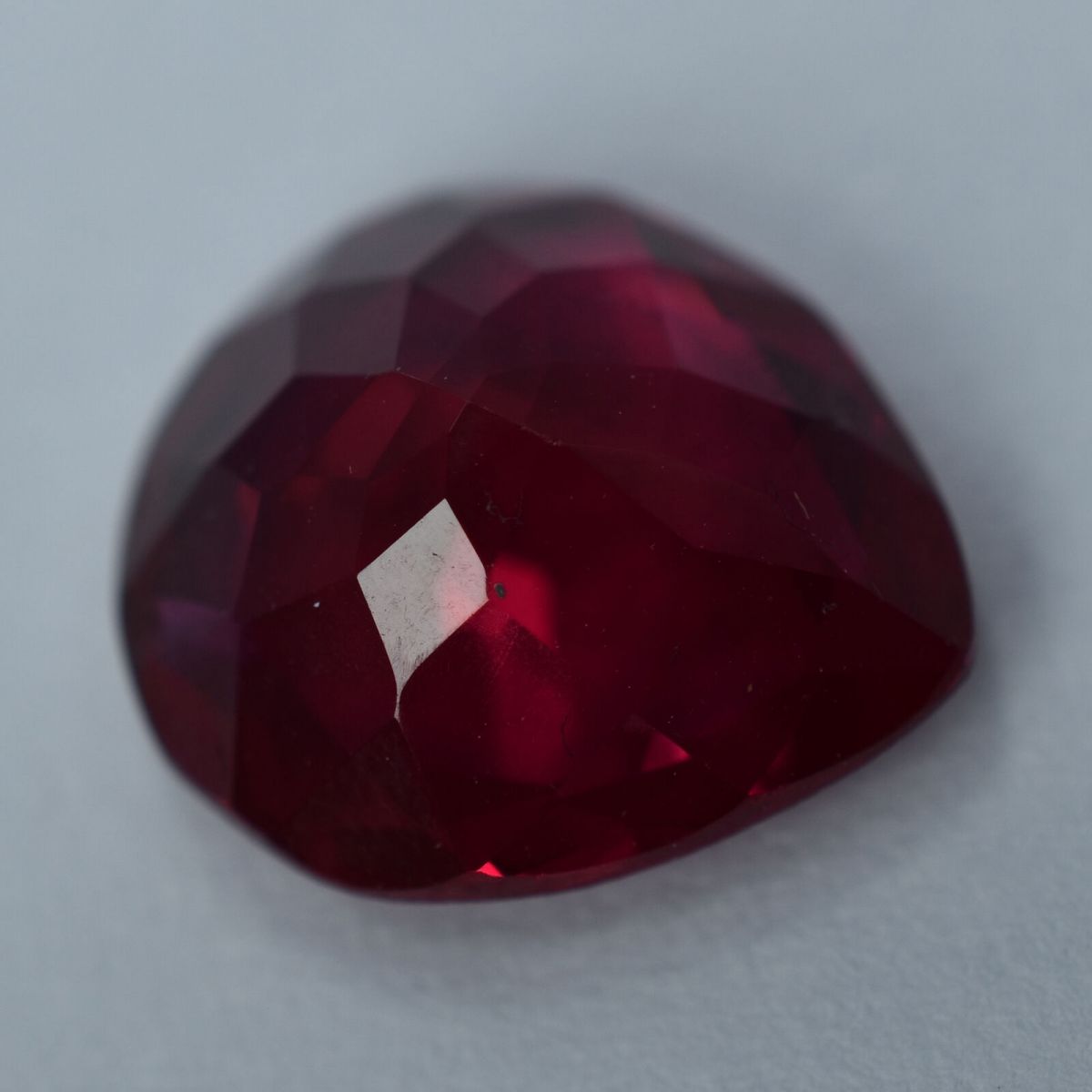 5.15 Ct NATURAL Loose Gemstone RUBY Pear Shape CERTIFIED Pigeon Blood Red