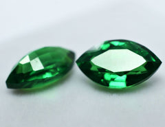 NATURAL Tsavorite Garnet Marquise Shape Green 16.10 Ct CERTIFIED Loose Gemstone