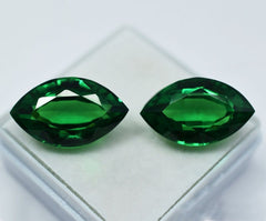 NATURAL Tsavorite Garnet Marquise Shape Green 16.10 Ct CERTIFIED Loose Gemstone