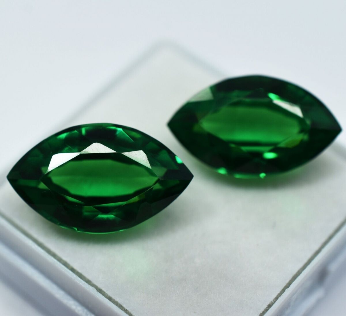 NATURAL Tsavorite Garnet Marquise Shape Green 16.10 Ct CERTIFIED Loose Gemstone