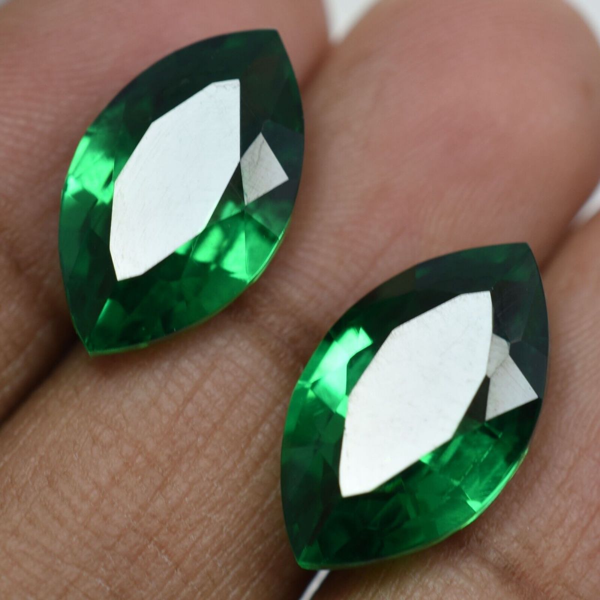 NATURAL Tsavorite Garnet Marquise Shape Green 16.10 Ct CERTIFIED Loose Gemstone