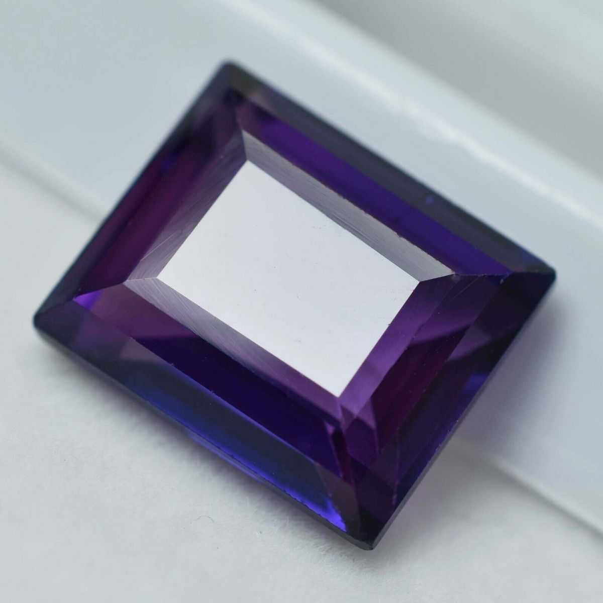 7.50 Ct NATURAL Tanzanite Purple Emerald Shape CERTIFIED Loose Gemstone