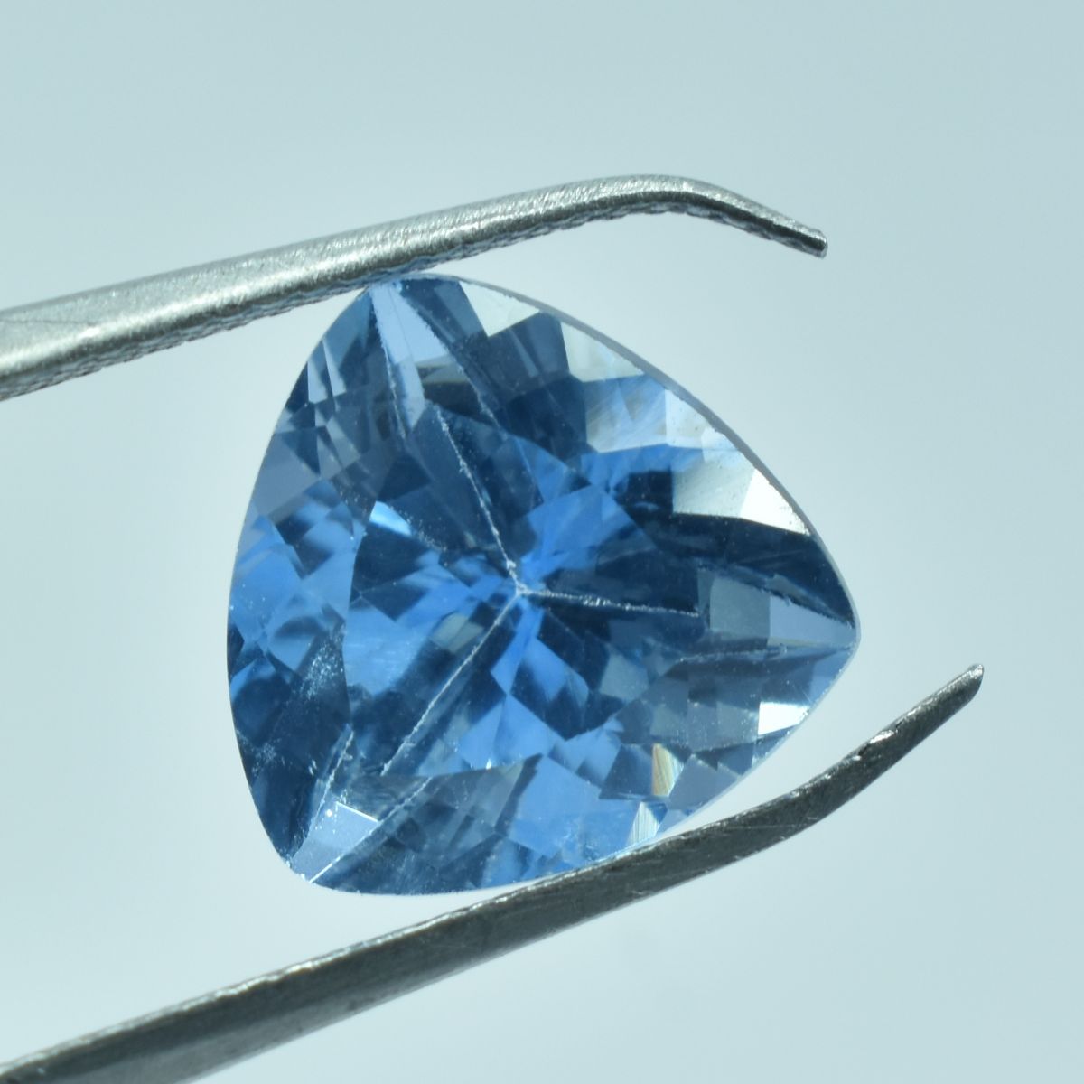 4.75 Ct Natural Sapphire Blue Trillion Cut Earring Size Loose Gemstone CERTIFIED