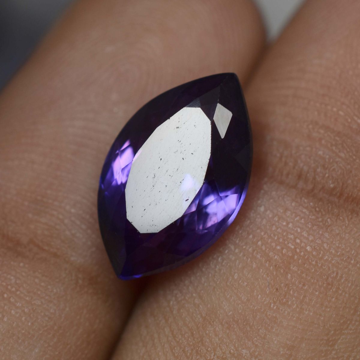 10.56 Carat Marquise Cut Purple Tanzanite Natural CERTIFIED Loose Gemstone