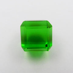 A+ CERTIFIED Rare Green Peridot Cube Shape 61.10 Ct Loose Gemstone Big Size