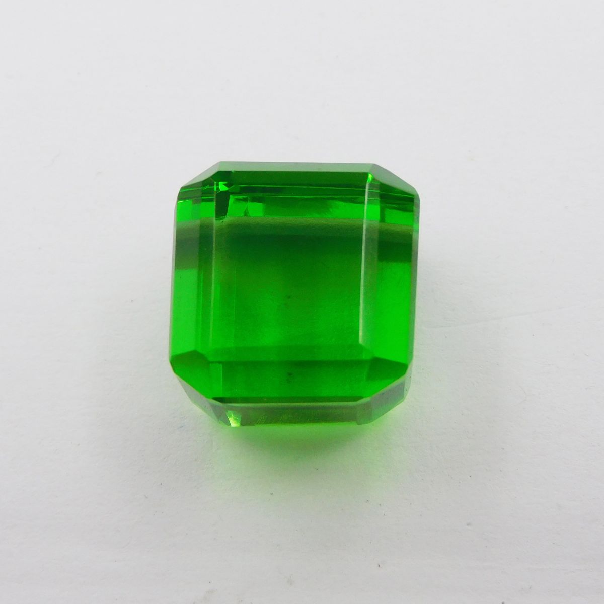 A+ CERTIFIED Rare Green Peridot Cube Shape 61.10 Ct Loose Gemstone Big Size