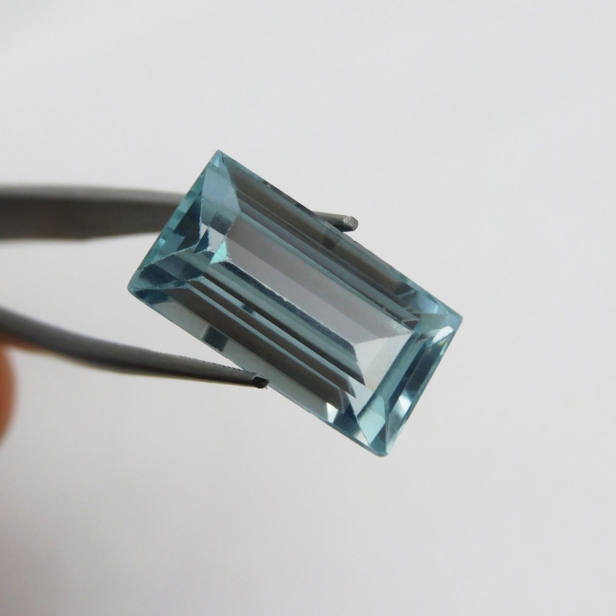 16.20 Ct Natural Blue Aquamarine Perfect Baguette Cut CERTIFIED Loose Gemstone