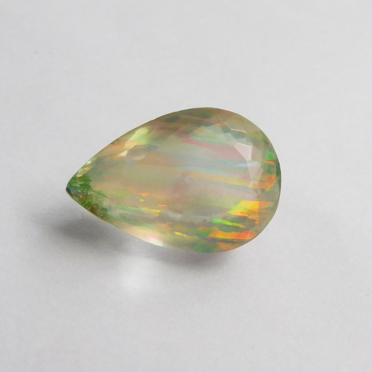 Beautiful Pear Cut 11.50 Ct Natural Fire OPAL CERTIFIED Loose Gemstone