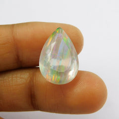 Beautiful Pear Cut 11.50 Ct Natural Fire OPAL CERTIFIED Loose Gemstone