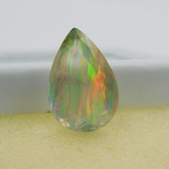 Beautiful Pear Cut 11.50 Ct Natural Fire OPAL CERTIFIED Loose Gemstone