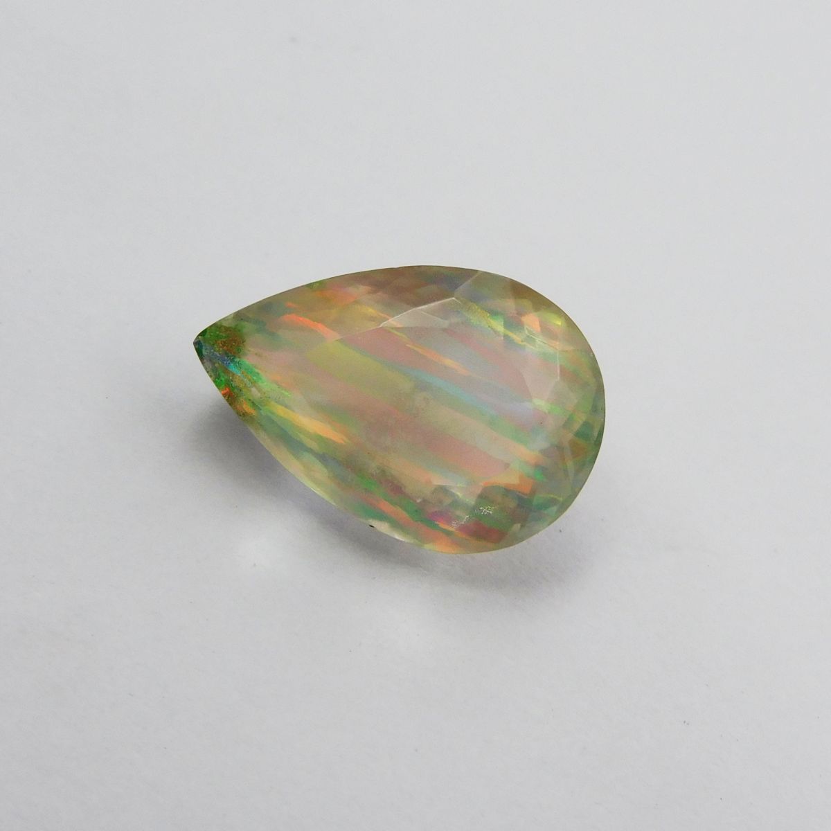 Beautiful Pear Cut 11.50 Ct Natural Fire OPAL CERTIFIED Loose Gemstone